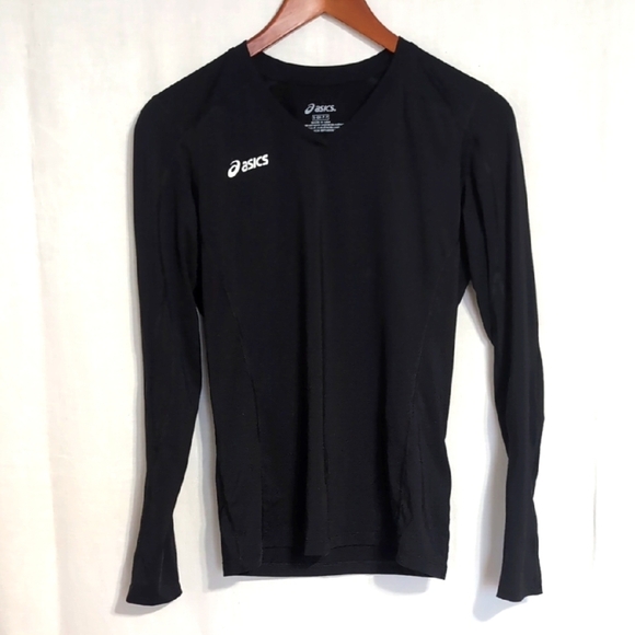Asics Black Long Sleeve Layering Athletic Top Size Small - Picture 1 of 5